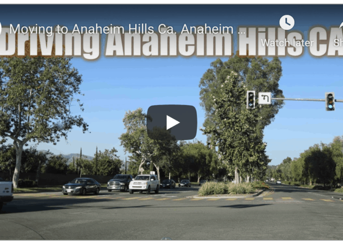 Driving Anaheim HIlls CA