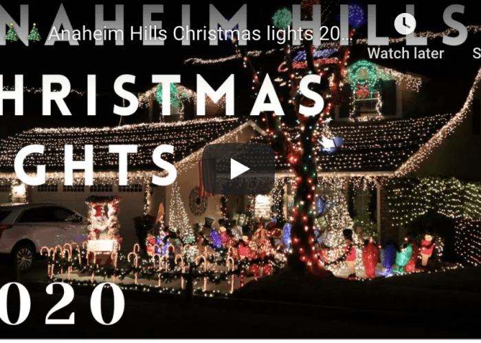 Christmas lights neighborhood 2020